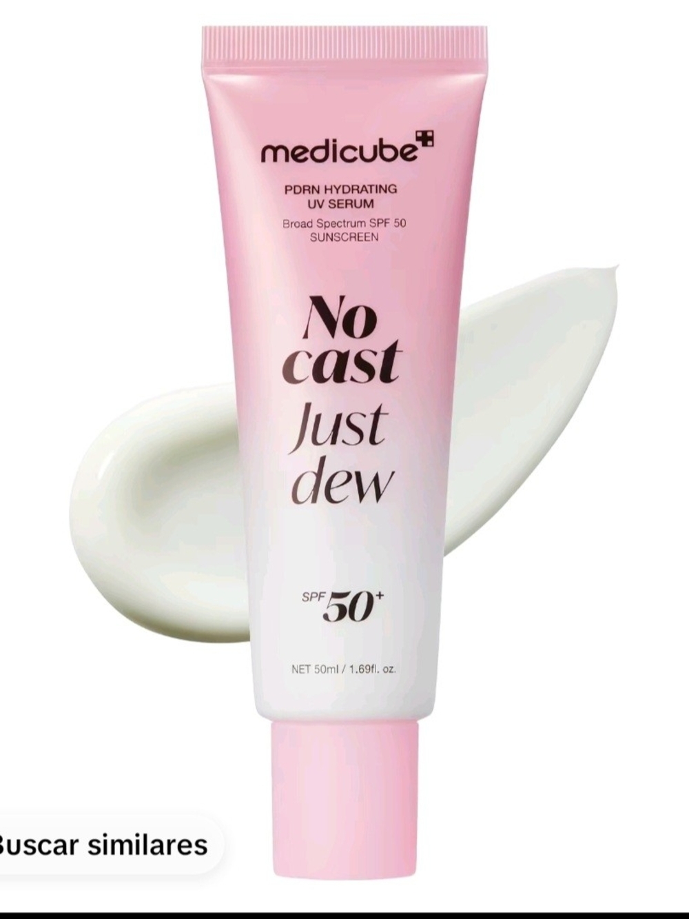 Medicube No Cast Just Dew Hydrating UV Serum SPF 50+ — Pink
